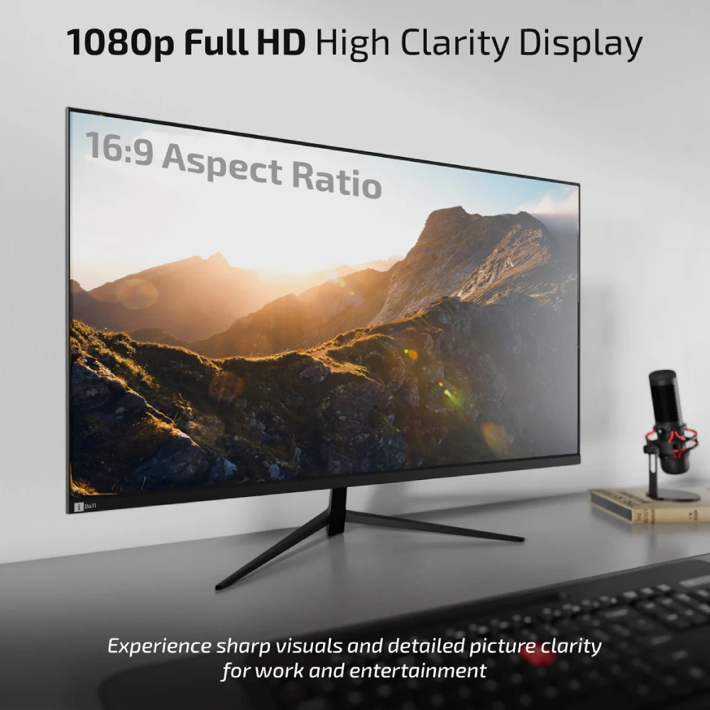 Iball LED Monitor 27" FHD IPS 144 Hz with HDMI | DP (Bird i270) White view 4